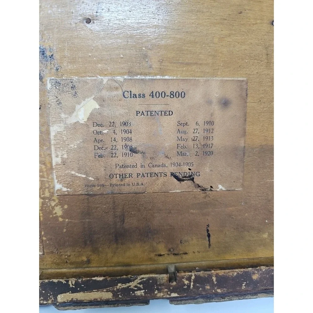 Antique National Cash Register Wood Drawer‎ Insert Trinket Shelf Steampunk Decor